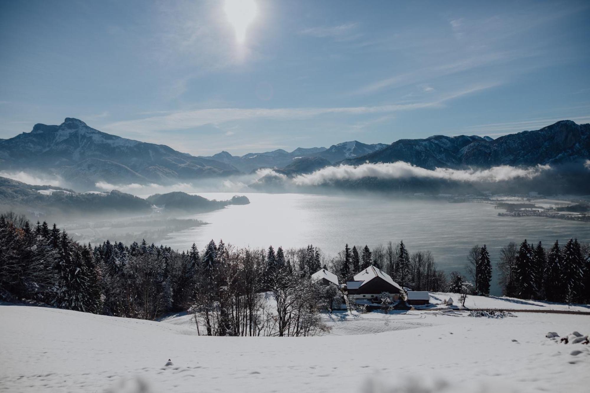 Apartment Ferienwohnung Das Unterach Am Attersee Zewnętrze zdjęcie